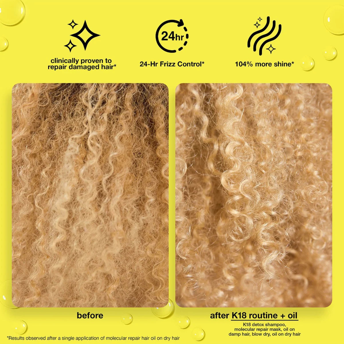 K18. HUILE CAPILLAIRE DE RÉPARATION MOLÉCULAIRE - 30 ML