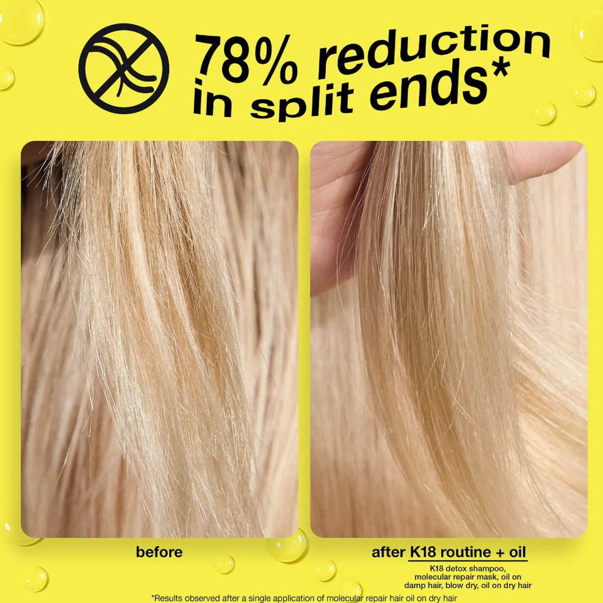 K18. HUILE CAPILLAIRE DE RÉPARATION MOLÉCULAIRE - 30 ML