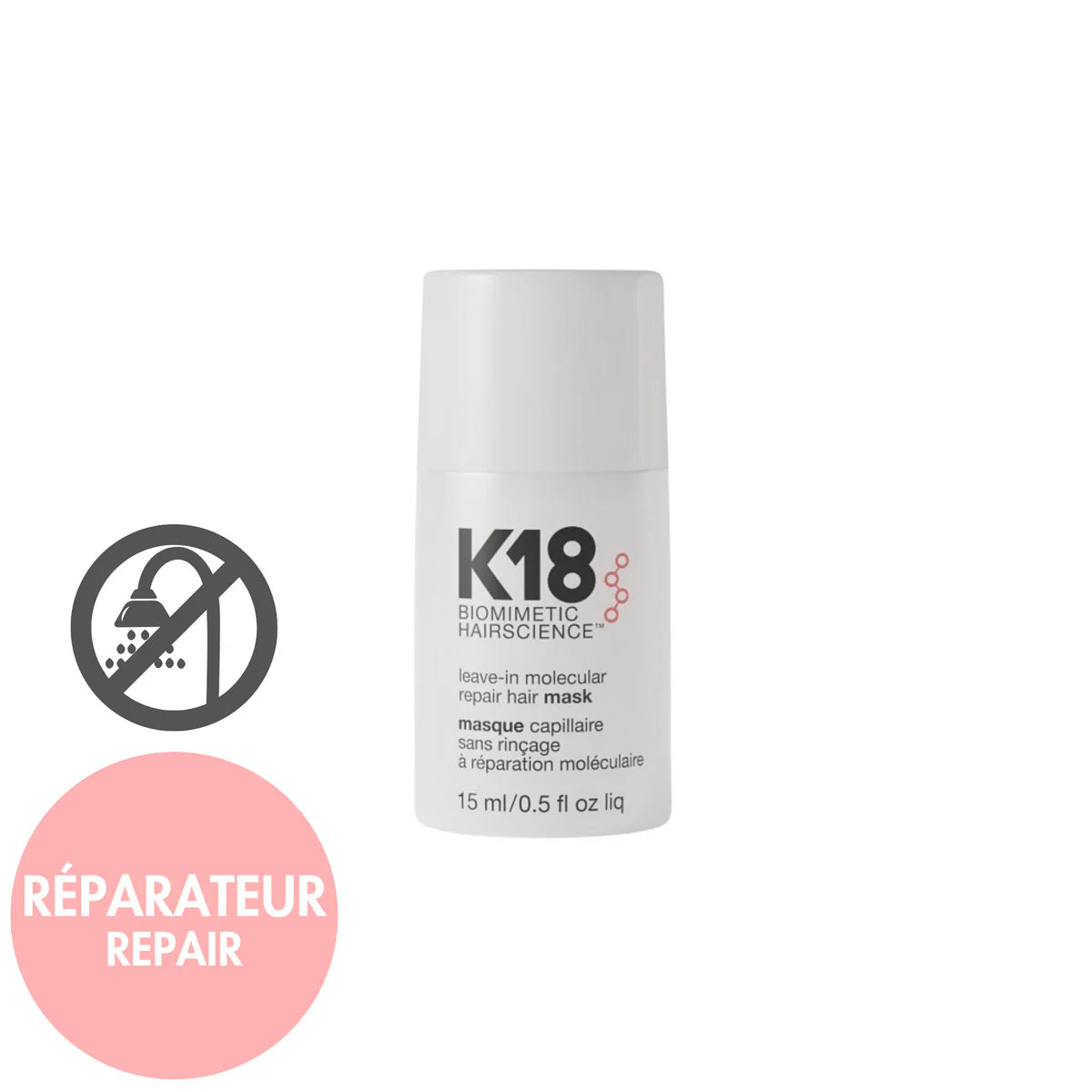 K18. MASQUE SANS RINÇAGE À RÉPARATION MOLECULAIRE