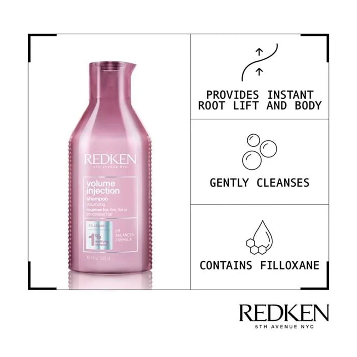 REDKEN. SHAMPOING VOLUME INJECTION