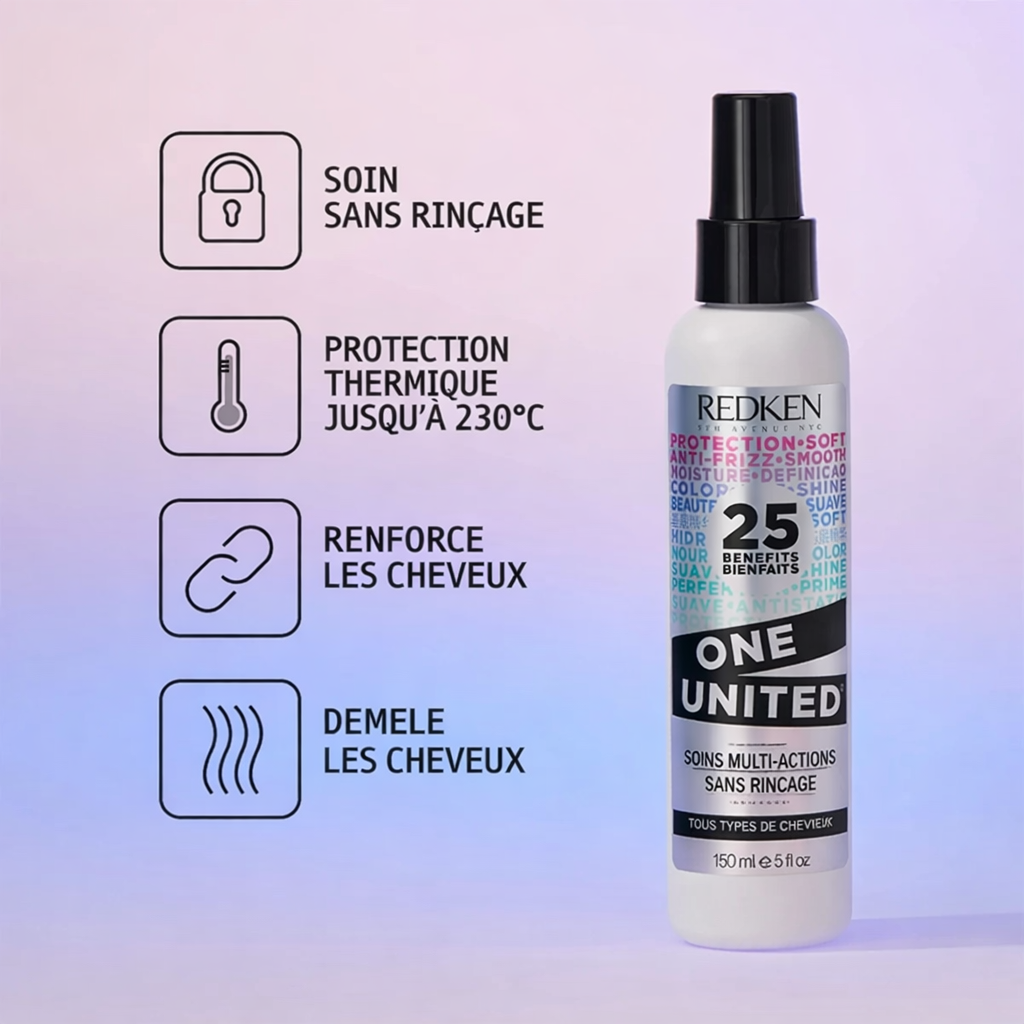 REDKEN. TRAITEMENT MULTI-BÉNÉFICES TOUT-EN-UN ONE UNITED - 150 ML
