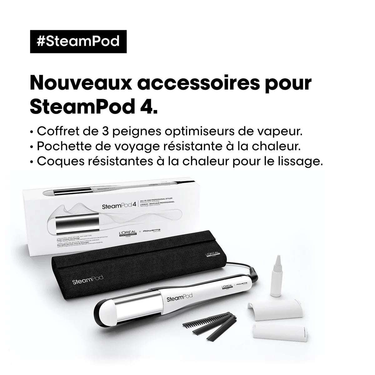 L'ORÉAL. FER À VAPEUR STEAMPOD 4.0