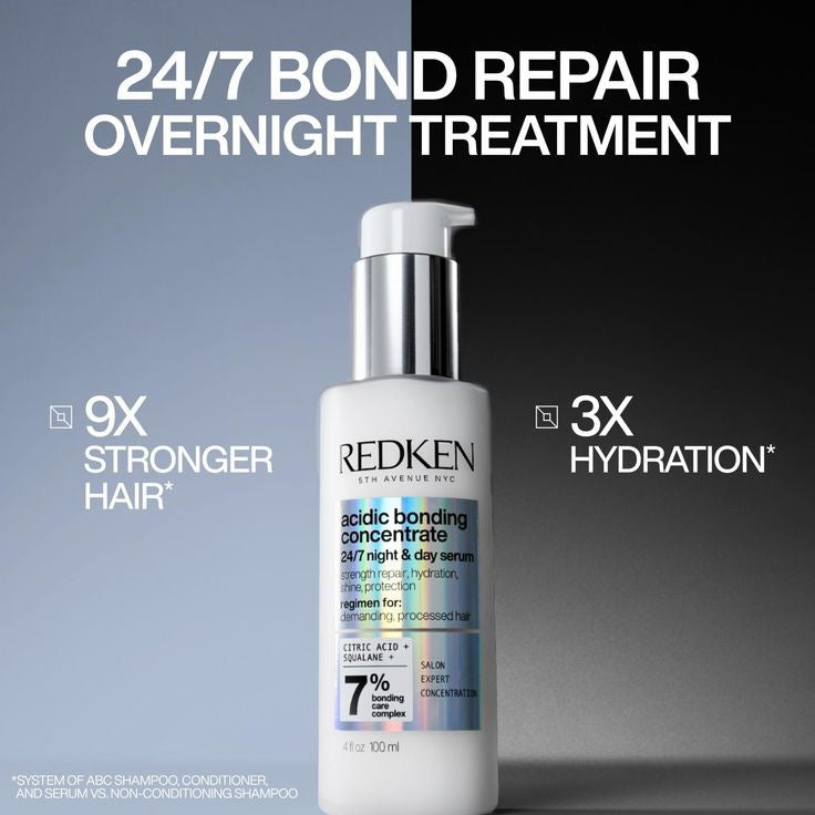REDKEN. SÉRUM DAY AND NIGHT 24/7 ACIDIC BONDING CONCENTRATE - 100 ML