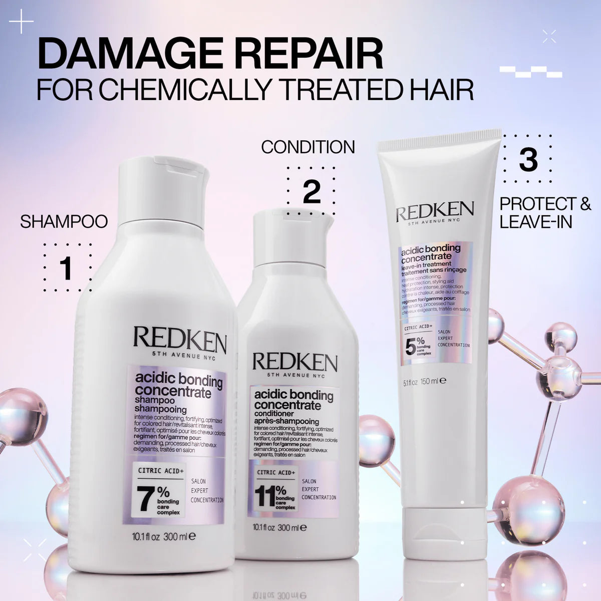 REDKEN. SHAMPOING ACIDIC BONDING CONCENTRATE 7%